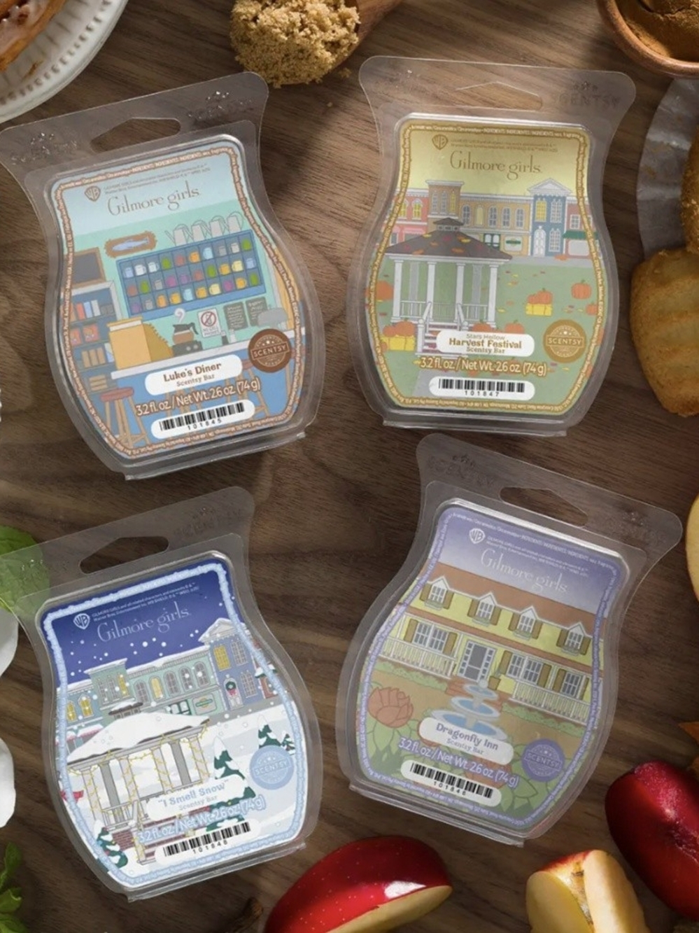 NEW Gilmore Girls Scentsy Bundle 4 Bars Set A Stroll Through Stars Hollow